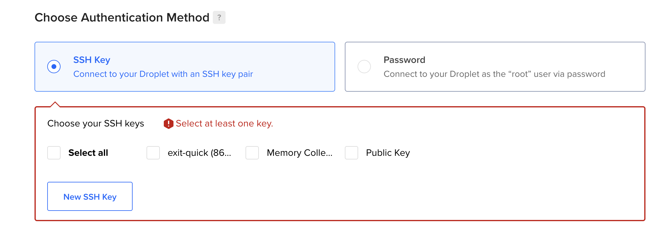 SSH Key Configuration