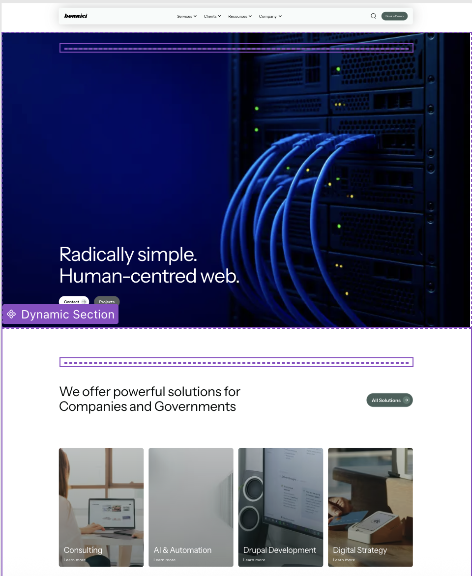 Dripyard Canvas demo homepage